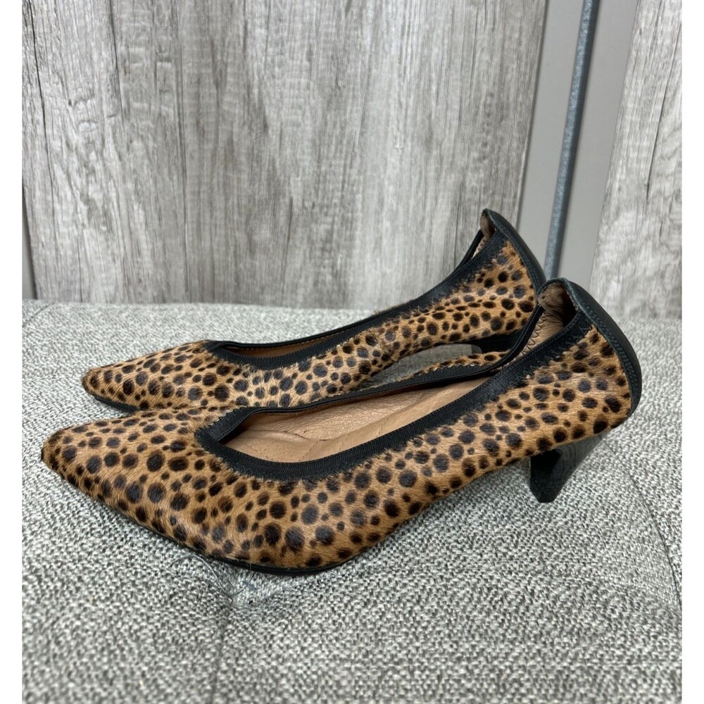 Hispanitas Pumps Animal Print Heels Pointed Toe Pony Hair New Size 37